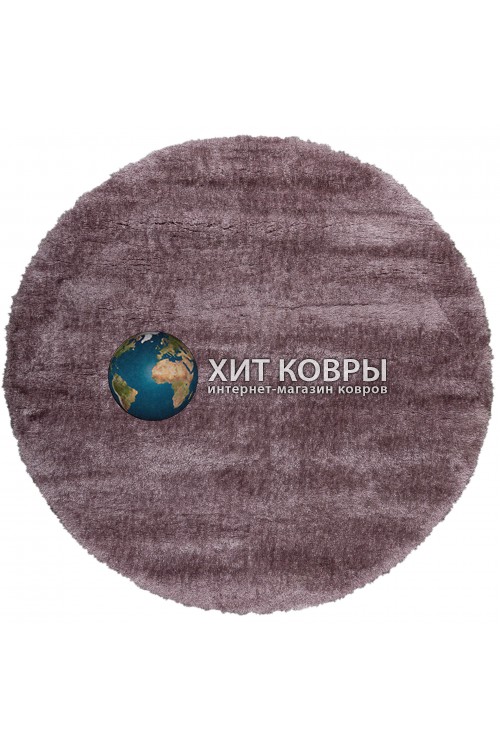 Турецкий ковер Паффи шагги 004 Фиолетовый круг